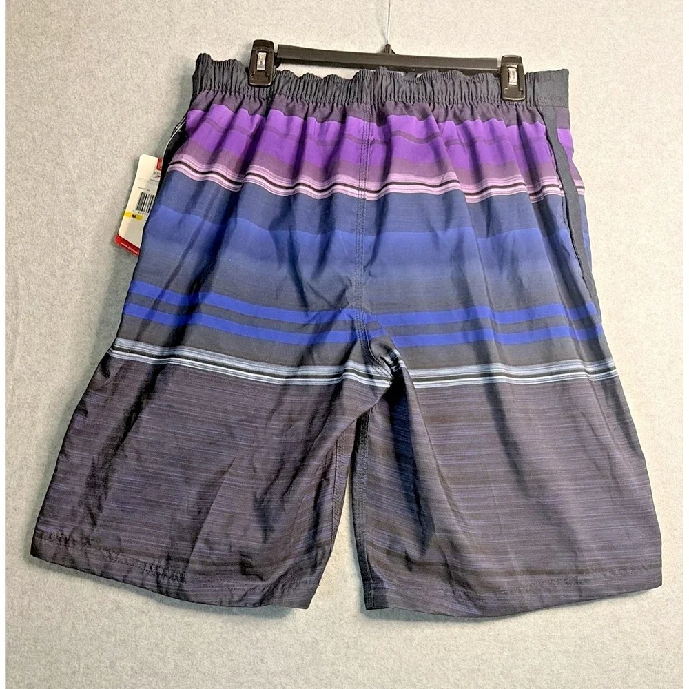 Speedo Swim Trunks in Blue & Purple - Men's M